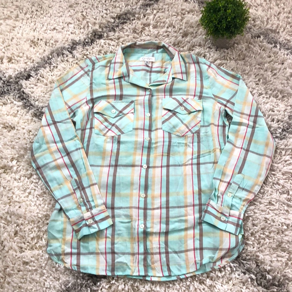 Jessica Simpson Long Sleeve Button Down Flannel